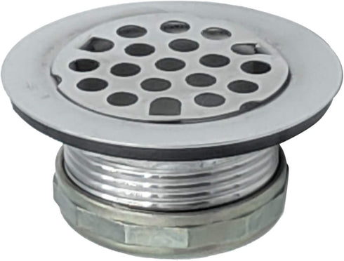 Duplex Flat Top Strainer, Stainless Steel with Removable Flat Drainer, 1-7/8-2-1/4 Inch