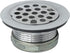 Duplex Flat Top Strainer, Stainless Steel with Removable Flat Drainer, 1-7/8-2-1/4 Inch
