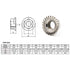 304 Stainless Steel Metric M6 Flange Nuts, 6mm Hex Nut, 30 Pack