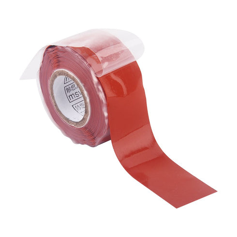 Self Fusing Silicone Tape, Self Adhesive Rubber Repair Tape for Bonding Wire, Hose, Electrical Tape, Red