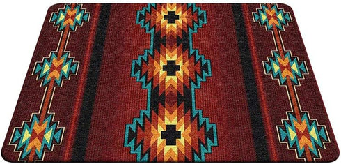 Chevron Gaming Mousepad 2, Southwest Native American Design, Non-Slip Rubber, 9.5 X 7.9 Inch for Computer Desk