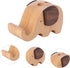 STOBOK Cute Wooden Animal Cell Phone Holder, Elephant Smartphone Stand, Office Desk Organizer