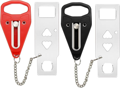 Portable Door Lock 2Pack Extra Lock for Additional Privacy and Safety in