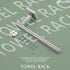 KOKOSIRI Towel Holder, Brushed Nickel Hand Towel Bar, Wall Mounted Kitchen Cabinet Paper Holder, Stainless Steel,