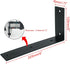 9x5 Inch,Pack 4 Alise Floating Shelf Brackets Heavy Duty L-Shaped Wall Brackets - Black Angle Corner Braces