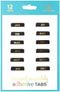 Erin Condren Monthly Adhesive Tabs, Neutral Metallic (Set of 12) for Organizing Planners