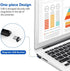 USB/Type-C 2 in 1 Presentation Clicker for Powerpoint, Wireless Presenter Remote Pointer, Hyperlink Volume Control for