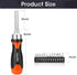 ValueMax 13-in-1 Multi-bit Ratcheting Screwdriver Set, Portable Multi-purpose Ratchet Screw-driver Tool