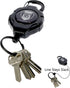 Heavy Duty Retractable Ratchit Keychain Tether Reel for Multiple Keys with Clip, Large Polycarbonate Body