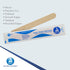 6" 1 100 Dynarex Tongue Depressors, Sterile, Senior-Sized Length, Made from Beige Birch Wood, Comes in Peel-Down