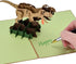 Handmade 3D Popup Birthday Card with Dinosaur Design for Daughter, Son, Nephew, Niece, Kids on Any Occasion