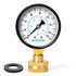 MEANLIN MEASURE 0-150psi Water Pressure Gauge, 3/4" Female 2.5" Face Dial with Sealing Ring