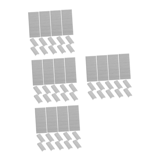 Tofficu 4pcs Galvanized Staples Heavy Duty Standard Fasteners for Staplers Office and School