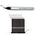 AFA Tooling Deburring Tool with 11 High Speed Steel Swivel Blades for Metal, Resin, PVC, Copper, Plastic Edges
