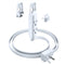 Maximm 1 ft Extension Cord with Removable Easy-Hook System, 3 Outlet 90 Flat Plug, UL Certified