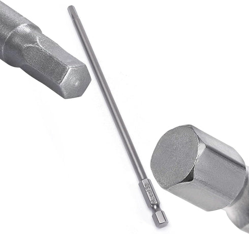 Utoolmart H4 Magnetic Hex Head Screwdriver Bits, 1/4 Inch Hex Shank, 150mm Length S2 Power Tools (10Pcs)