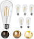 Edison LED Light Bulbs, 60 Watt Equivalent, 8W Dimmable, 2700K Soft Warm White, 800 Lumen, E26 Base, 6 Pack