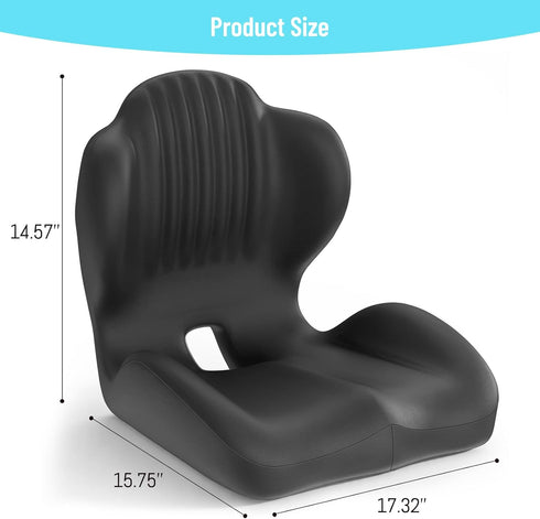 Ergonomic Seat Cushion, Office Chair Seat Cushions with L-Shaped Design, Memory Foam Seat Cushion for Home Car Chair