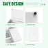 SELEAD Desktop Glass Whiteboard with Wireless Charger Station - Dry Erase Board Computer Pad with Organizer Drawer