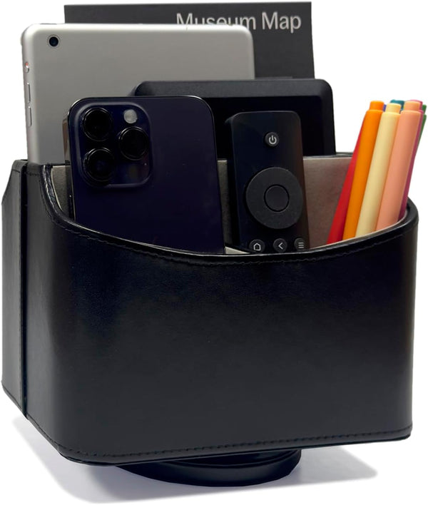 UnionBasic Rotating Desk Organizer, 360 Degree Spinning Caddy, Black