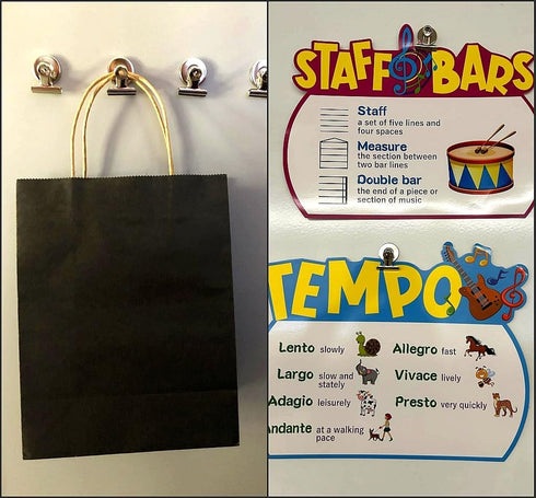 10 Pack Classroom Magnets for Teachers, Map, Fridge, Office, Whiteboard, Dry Erase Board, Refrigerator Magnetic Clips