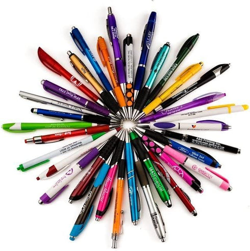 SE ROSE Wholesale Bulk Lot Misprint Plastic Pens (50 Pack)