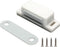 Zorveiio 4Pcs White Magnetic Cabinet Catches, Easy Mount Plastic Latches with Screws, Magnetic