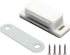 Zorveiio 4Pcs White Magnetic Cabinet Catches, Easy Mount Plastic Latches with Screws, Magnetic