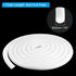 PATIKIL 7/8 Inch x 16.4 Feet Backer Rod for Gaps and Joints, Foam Rope Caulk Crack Joint Filler Roll Seal Weather Strip for Home Construction Car, White