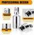 3PCS Universal Joint Socket Set, 1/4 3/8 1/2 Drive Swivel Socket Adapter for Narrow Spaces