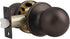 Probrico Oil Rubbed Bronze Ball Passage Door Knobs - Keyless Door Lock