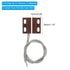 PATIKIL Magnetic Reed Switch, 2 Pack NO Wired Surface-Mounted Magnetic Contact Switch for Door Window, Brown