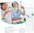 2pcs Glass Weighing Bottle, Ground Glass Stopper Lab Dispensing Bottles, Wide Mouth Wash Bottle, Lab Storage Bottles