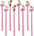 Maydahui 12 PCS Flamingo Gel Pen - Cute Cartoon Animal Pens with Pretty Crown Design, Black Ink for Party Favors