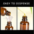 Teenitor Eye Dropper Bottles with Funnels, Plastic Transfer Pipettes & Labels, 30ml Glass Tincture Bottles, Amber