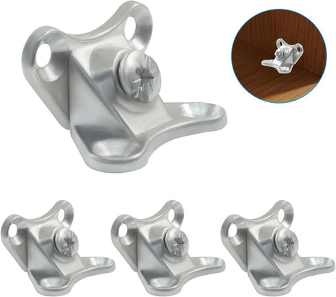 BokWin 12 Pack Butterfly Corner Brace Detachable Corner Brace L Bracket - Metal Right Angle Brackets for Wood Furniture