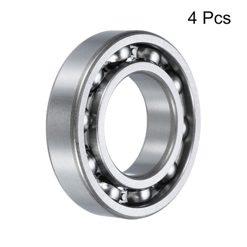 uxcell 4 Pcs Deep Groove Ball Bearing, 60/28, 28mm x 52mm x 12mm, High Carbon Chrome Steel