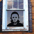 Michael Myers Halloween Holiday Decals, Funny Horror Living Room Sticker for Door, Window, Mirror Vinyl Art