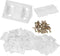 M METERXITY 50-Pack L-Shape Corner Brace, 0.78 x 1.65 in Nylon Plastic