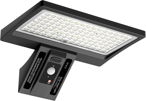 Solar Wall Light Outdoor, 1050Lm IP65 Waterproof Type 2 Optical Lens 104
