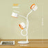 5 Dimmable Desk Lamp for Office Home, Gooseneck Desk Lamp with Wireless Charger, Touch Table Lamp with USB C+A Charging