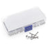 Metric M2.5 Stainless Steel Knurled Socket Head Cap Screws Kit, Screws Lengths from 4mm to 20mm, with Hex Nuts/Nylon