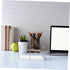 Adjustable White Expandable Bookend Stand for Office Desks and Shelves