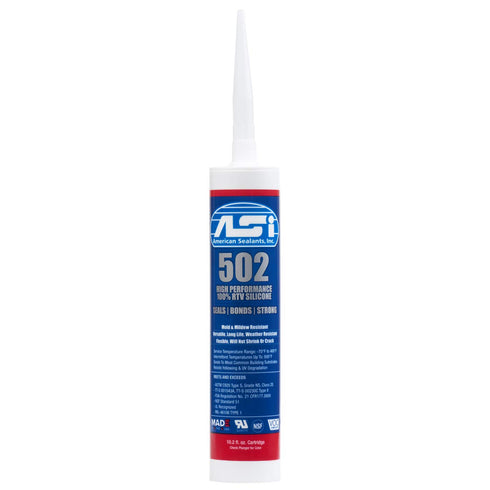 Clear 100% RTV Silicone Sealant, 10.2 Oz Cartridge