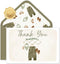 Whaline 50 Pack Baby Shower Thank You Cards Boxed Vintage Green Cloth
