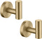 Brushed Gold Bathroom Towel Coat Hook, 2 Pack Heavy Duty Wall Hook for Bathroom Kitchen Closet