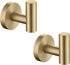 Brushed Gold Bathroom Towel Coat Hook, 2 Pack Heavy Duty Wall Hook for Bathroom Kitchen Closet