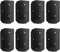 8 Pack 2x4 Black Joist Hanger, 12 Gauge Steel Deck Railing Bracket for Wooden Lumber Stair Handrail