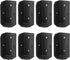 8 Pack 2x4 Black Joist Hanger, 12 Gauge Steel Deck Railing Bracket for Wooden Lumber Stair Handrail