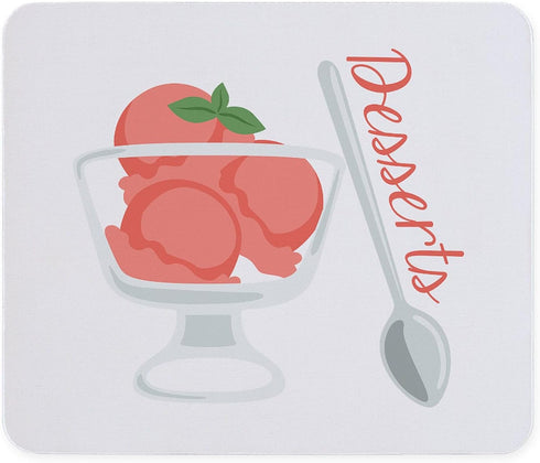 CafePress Sorbet Desserts Mousepad Non-Slip Rubber Gaming Mousepad